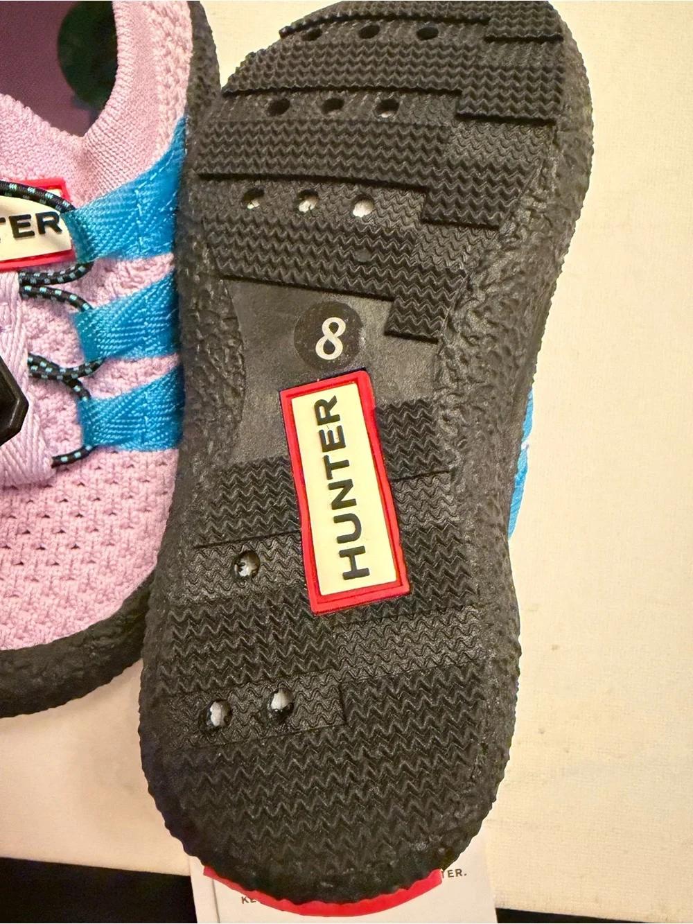 Hunter Kids Lavender and Teal Toggle Water Shoes